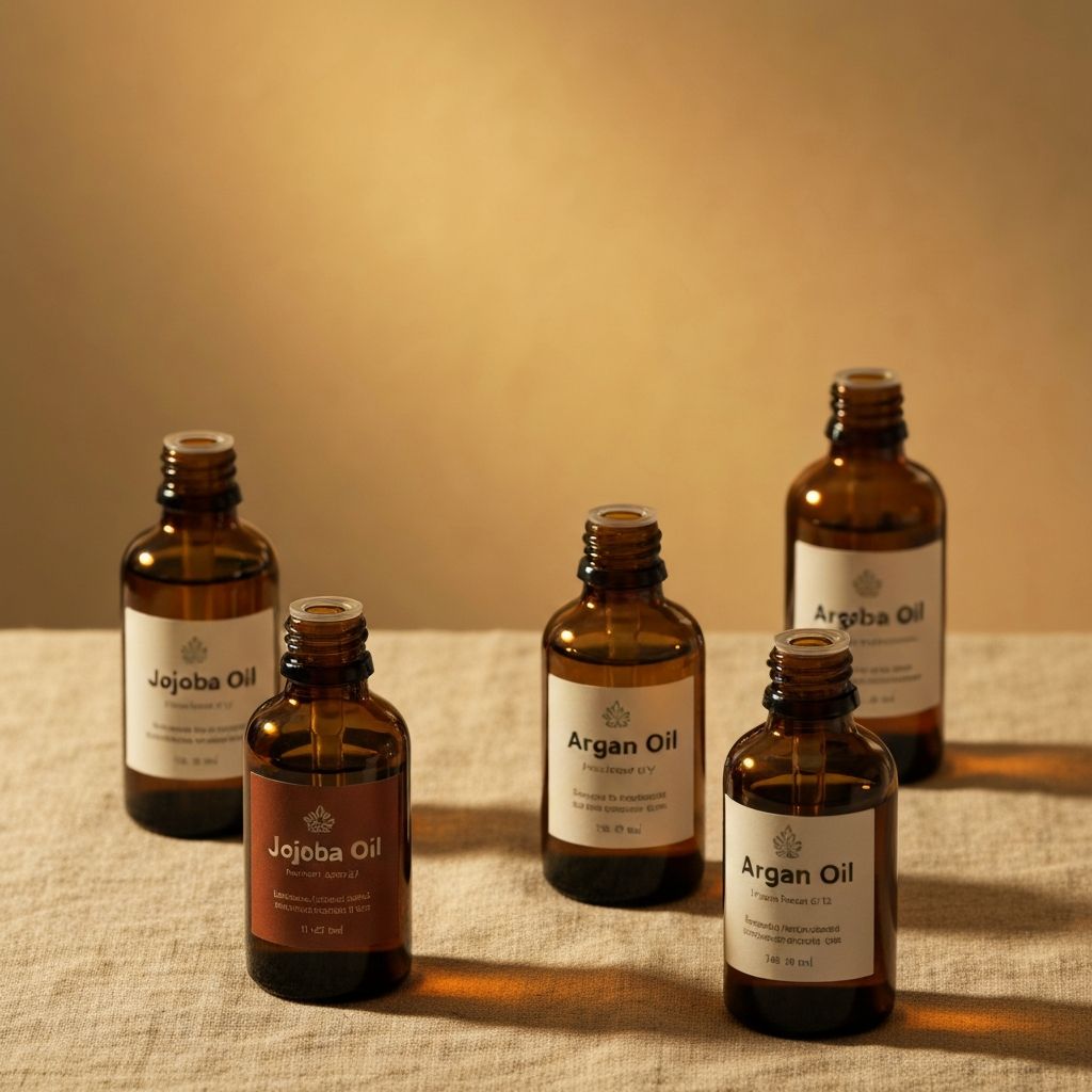Various plant-based oils for skincare